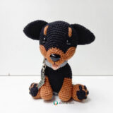 Mini cachorrinho chaveiro